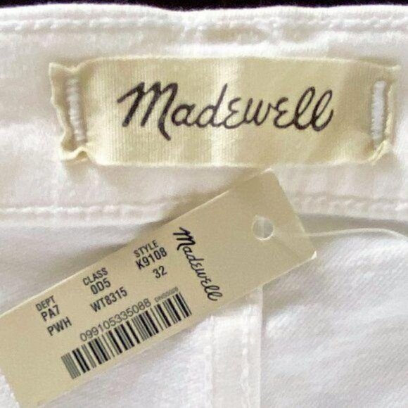 Madewell jeans white 10" High-Rise Skinny Jean size 32 - Picture 10 of 14